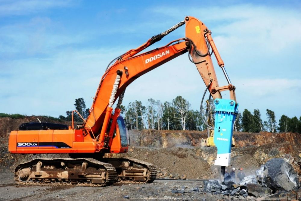 Гидромолот Гидромолот POQUTEC на базе Doosan. Аренда и услуги. взять в аренду, заказать, цены, услуги - Владимир