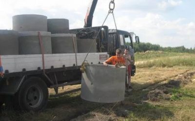 Перевозка бетонных колец и колодцев манипулятором - Владимир, цены, предложения специалистов
