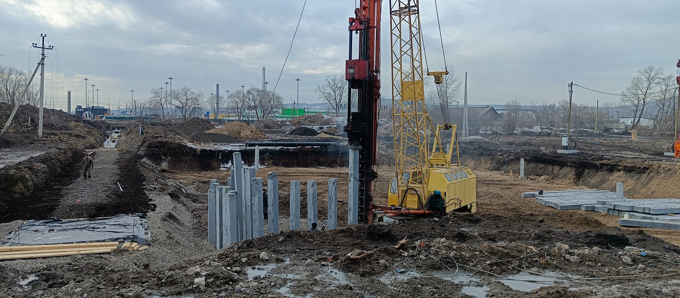 Аренда сваебоя для забивки бетонных свай в Гороховце